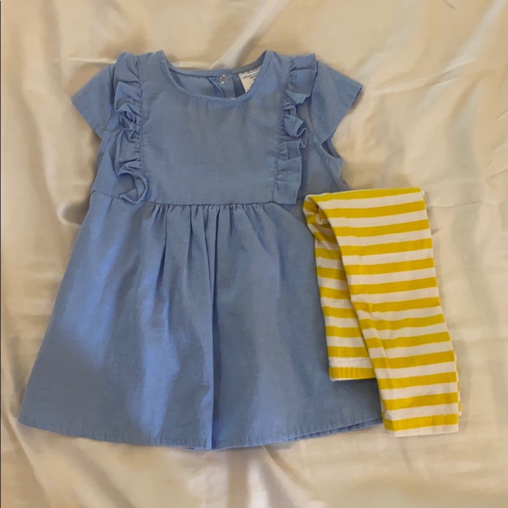 Carter’s 2T short sleeve tunic with leggings